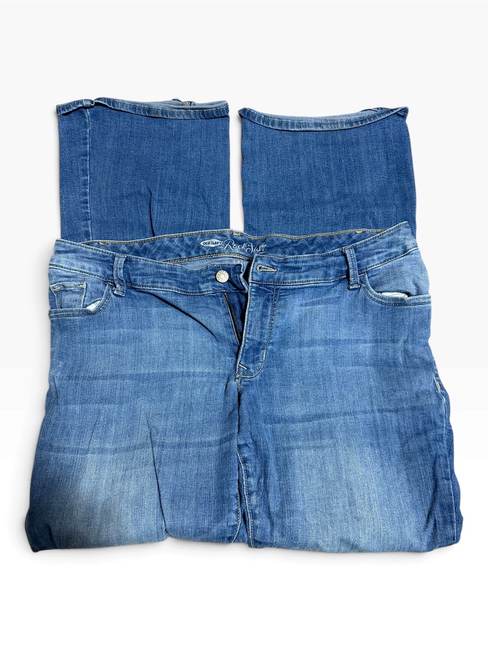 Old Navy Rockstar Blue Women’s Flare Jeans - Mid Wash